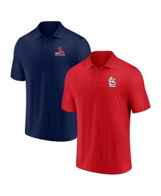 【送料無料】 ファナティクス メンズ ポロシャツ トップス Men's Branded Red Navy St. Louis Cardinals Dueling Logos Polo Shirt Combo Set Red, Navy