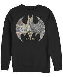 �t�B�t�X�T�� �����Y �g�b�v�X T�V���c �t���[�X Fifth Sun Men's Batman 80Th Panel Fill Crew Fleece Pullover T-shirt Black �u���b�N