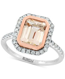 【送料無料】 エフィー レディース リング アクセサリー EFFY&reg; Morganite (2-1/10 ct. t.w.) & Diamond (3/8 ct. t.w.) Ring in 14k Rose & White Gold Morganite