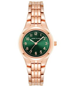ANC fB[X ANZT[ rv Anne Klein Women's Quartz Rose Gold-Tone Alloy Watch 26mm Rose Gold-Tone Green O[
