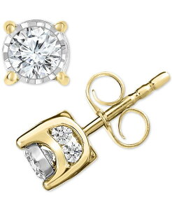 gD[~N fB[X ANZT[ sAXECO TruMiracle Diamond Stud Earrings (1/2 ct. t.w.) in 14k Yellow Gold CG[