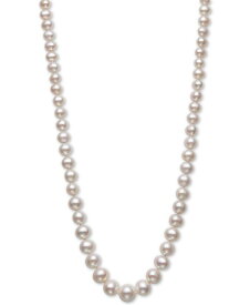 【送料無料】 ベル ドゥ メール レディース ネックレス・チョーカー・ペンダントトップ アクセサリー Cultured Freshwater Pearl (5-10mm) Graduated 18" Strand Necklace in 14k Gold White