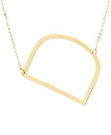 【送料無料】 イタリアン ゴールド レディース ネックレス・チョーカー・ペンダントトップ アクセサリー Initial 18" Pendant Necklace in 10k Gold D