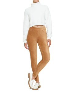 �q���[ ���f�B�[�X �{�g���X ���M���X �R�[�f�����C Hue Women's Straight Up Cool Classic Corduroy Leggings Camel �L������