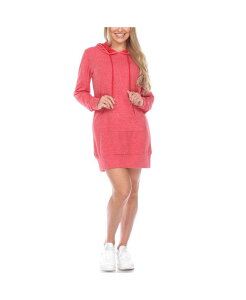 �z���C�g�}�[�N ���f�B�[�X �g�b�v�X �����s�[�X �X�E�F�b�g �V���c �p�[�J�[ White Mark Women's Hoodie Sweatshirt Dress Medium Red ���b�h