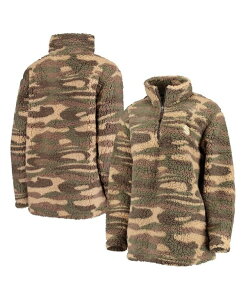 J[ oNX fB[X AE^[ WPbgEu] WPbg G-III Sports by Carl Banks Women's Camo Seattle Kraken Sherpa Quarter-Zip Jacket Camo