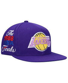 【送料無料】 ミッチェル&ネス メンズ 帽子 アクセサリー Men's Purple Los Angeles Lakers Hardwood Classics 1988 Nba Finals Xl Patch Snapback Hat Purple