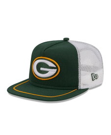 【送料無料】 ニューエラ メンズ 帽子 アクセサリー Men's Green White Green Bay Packers Original Classic Golfer Adjustable Hat Green, White