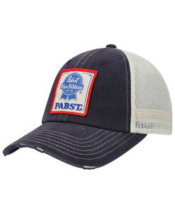 AJj[h Y ANZT[ Xq American Needle Men's Navy Cream Pabst Blue Ribbon Orville Snapback Hat Navy Cream N[
