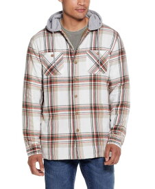 【送料無料】 ウェザープルーフ メンズ ジャケット・ブルゾン アウター Men's Sherpa Lined Flannel Hooded Shirt Jacket Marshmallow