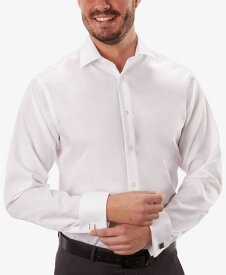 【送料無料】 カルバンクライン メンズ シャツ トップス Men's Classic-Fit Non-Iron Performance French Cuff Dress Shirt White