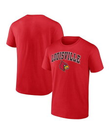 【送料無料】 ファナティクス メンズ Tシャツ トップス Men's Branded Red Louisville Cardinals Campus T-shirt Red
