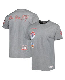 【送料無料】 ミッチェル&ネス メンズ Tシャツ トップス Men's Heather Gray New York Rangers City Collection T-shirt Heather Gray