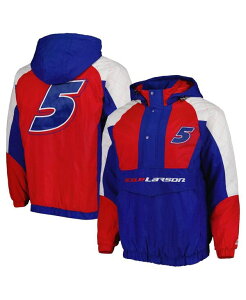 �X�^�[�^�[ �����Y �A�E�^�[ �W���P�b�g�E�u���]�� �W���P�b�g Starter Men's Royal Red Kyle Larson The Body Check Half-Snap Pullover Jacket Royal Red ���b�h