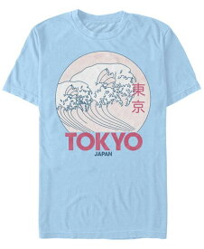 【送料無料】 フィフスサン メンズ Tシャツ トップス Men's Tokyo Vintage-Like Short Sleeve Crew T-shirt Light Blue