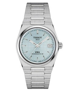 eB\bg fB[X ANZT[ rv TVc Tissot Women's Swiss Automatic PRX Powermatic 80 Stainless Steel Bracelet Watch 35mm Ice Blue u[