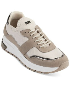 �_�i �L������ �j���[���[�N ���f�B�[�X �V���[�Y �X�j�[�J�[ ���[�X DKNY Women's Maida Lace-Up Low-Top Running Sneakers Pebble/ Toffee