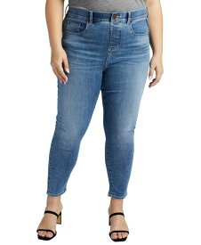 【送料無料】 ジャグ レディース デニムパンツ ジーンズ ボトムス Plus Size Valentina High Rise Skinny Crop Pull-On Jeans Boardwalk