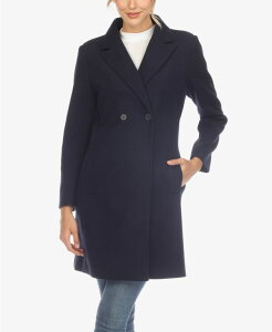�z���C�g�}�[�N ���f�B�[�X �A�E�^�[ �R�[�g White Mark Women's Classic Walker Coat Navy �l�C�r�[