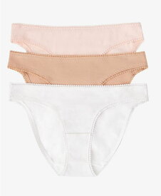 【送料無料】 オンゴッサメール レディース パンツ アンダーウェア Women's Cotton Hip Bikini Panty Pack of 3 1402P3 Blush, White, Champagne