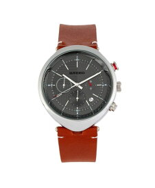【送料無料】 ブリード メンズ 腕時計 アクセサリー Men Tempest Leather Watch - Brown/Grey, 43mm Brown/grey
