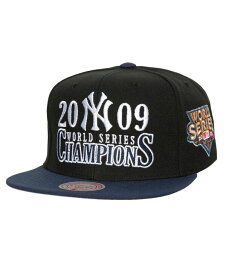 【送料無料】 ミッチェル&ネス メンズ 帽子 アクセサリー Men's Black New York Yankees World Series Champs Snapback Hat Black