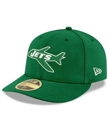 【送料無料】 ニューエラ メンズ 帽子 アクセサリー Men's Kelly Green New York Jets Omaha Throwback Low Profile 59FIFTY Fitted Hat Kelly Green