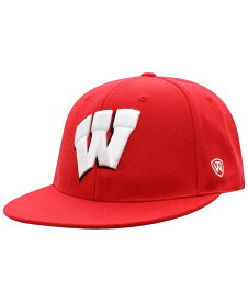 【送料無料】 トップオブザワールド メンズ 帽子 アクセサリー Men's Red Wisconsin Badgers Team Color Fitted Hat Red