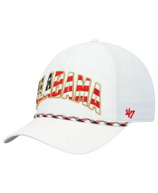 【送料無料】 47ブランド メンズ 帽子 アクセサリー Men's '47 White Alabama Crimson Tide Stars and Stripes Flag Flutter Hitch Snapback Hat White