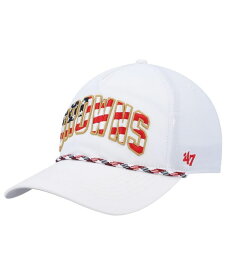 【送料無料】 47ブランド メンズ 帽子 アクセサリー Men's '47 White Cleveland Browns Hitch Stars and Stripes Trucker Adjustable Hat White