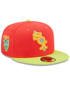 �j���[�G�� �����Y �A�N�Z�T���[ �X�q New Era Men's Red and Neon Green Chicago White Sox Lava Highlighter Combo 59FIFTY Fitted Hat Red Neon Green ���b�h
