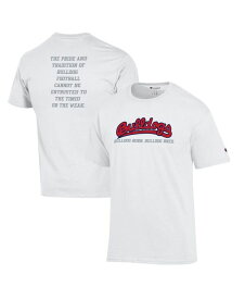 【送料無料】 チャンピオン メンズ Tシャツ トップス Men's White Fresno State Bulldogs White Out T-shirt White