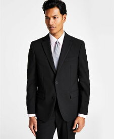 【送料無料】 ベンシャーマン メンズ ジャケット・ブルゾン アウター Men's Skinny-Fit Stretch Suit Jacket Black Solid