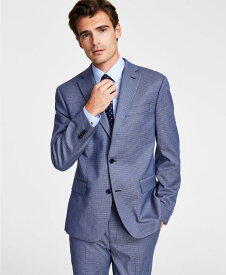 【送料無料】 ベンシャーマン メンズ ジャケット・ブルゾン アウター Men's Skinny-Fit Stretch Suit Jacket Blue Solid