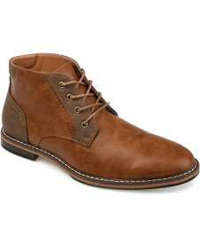 【送料無料】 バンス メンズ ブーツ・レインブーツ シューズ Men's Franco Wide Width Tru Comfort Foam Lace-Up Round Toe Chukka Boots Brown