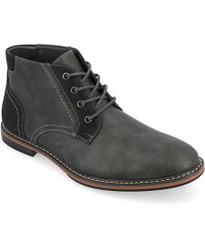 【送料無料】 バンス メンズ ブーツ・レインブーツ シューズ Men's Franco Wide Width Tru Comfort Foam Lace-Up Round Toe Chukka Boots Charcoal