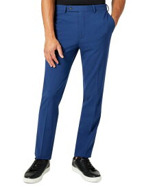 【送料無料】 ダナ キャラン ニューヨーク メンズ カジュアルパンツ ボトムス Men's Modern-Fit Stretch Suit Separate Pants Blue Solid