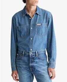 【送料無料】 カルバンクライン メンズ シャツ トップス Men's Classic Denim Long-Sleeve Shirt Ck Vintage Indigo