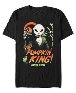 �t�B�t�X�T�� �����Y �g�b�v�X T�V���c Fifth Sun Men's Nightmare Before Christmas Pumpkin King Short Sleeves T-shirt Black �u���b�N