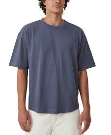 【送料無料】 コットンオン メンズ Tシャツ トップス Men's Box Fit Scooped Hem Short Sleeve T-shirt Dusty Denim