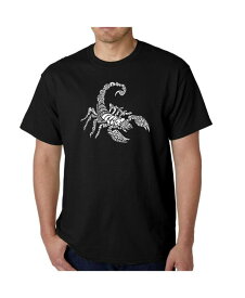 【送料無料】 エルエーポップアート メンズ Tシャツ トップス Men's Word Art T-Shirt - Types of Scorpions Black