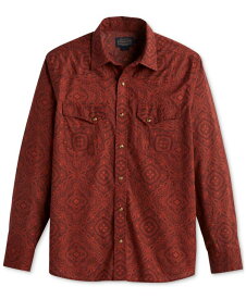 【送料無料】 ペンドルトン メンズ シャツ トップス Men's Laramie Paisley Geo-Print Button-Down Western Shirt Chili Red
