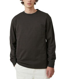 【送料無料】 コットンオン メンズ Tシャツ トップス Men's Loose Fit Long Sleeve T-shirt Washed Black