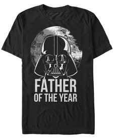 【送料無料】 フィフスサン メンズ Tシャツ トップス Star Wars Men's Classic Darth Vader Father of The Year Short Sleeve T-Shirt Black