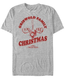 【送料無料】 フィフスサン メンズ Tシャツ トップス Men's National Lampoon Vacation Griswold Christmas Short Sleeve T-shirt Athletic Heather