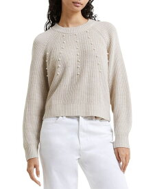 【送料無料】 フレンチコネクション レディース ニット・セーター アウター Women's Imitation Pearl Long-Sleeve Lightweight Sweater Classic Cream