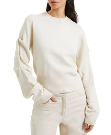 【送料無料】 フレンチコネクション レディース ニット・セーター アウター Women's Imitation Pearl-Sleeve Sweater Classic Cream