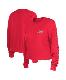 【送料無料】 ニューエラ レディース Tシャツ トップス Women's Red Tampa Bay Buccaneers Thermal Crop Long Sleeve T-shirt Red