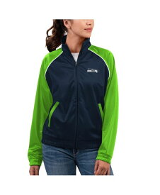 【送料無料】 ジースリー フォーハー バイ カール バンクス レディース ジャケット・ブルゾン アウター Women's Navy Seattle Seahawks Showup Fashion Dolman Full-Zip Track Jacket Navy