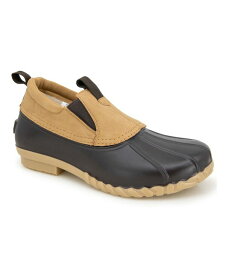 【送料無料】 ジャイビーユー メンズ スニーカー シューズ Men's Water Resistant Marsh Chelsea Duck Shoes Dark Brown, Beige